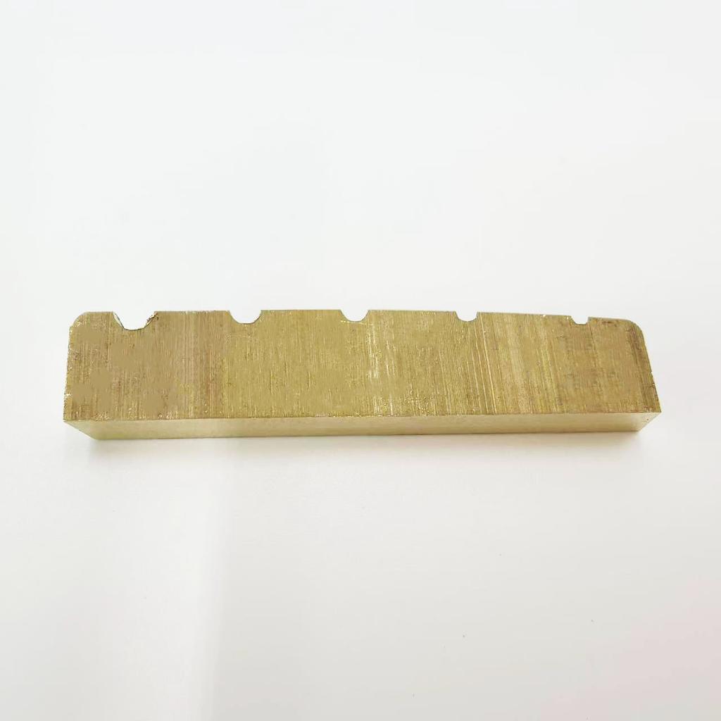 4-String/5-String Electric Bass Brass Nut Beveled Slot Nut Electric Bass Brass Nut Electric Bass Nut