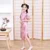 KOUKIDI Long Cheongsam with Embroidered Perfect for Ethnic Club Size 100cm Children's Pattern, Costumes, Qipao, Dress, Dress,