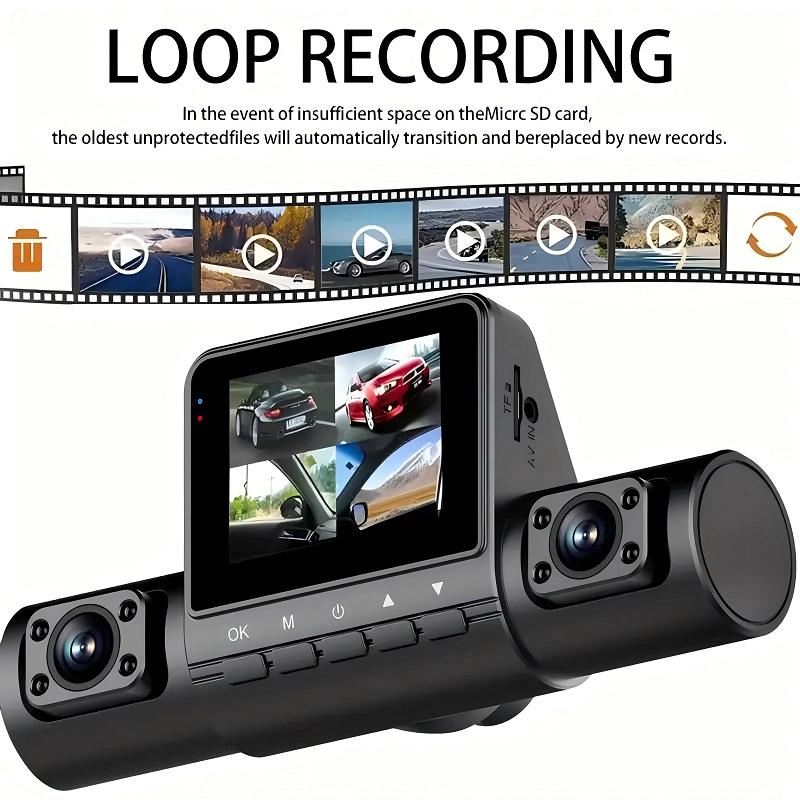 Auto Dashcam 4 Kanaals Black Box Rijcamera FHD 1080P Voor Links Rechts Achter Nachtzicht Loop Opname Recorder Video Voertuig DVR
