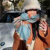 Wind carriage winter scarf thickened and warm imitation cashmere shawl scarf windproof versatile scarf