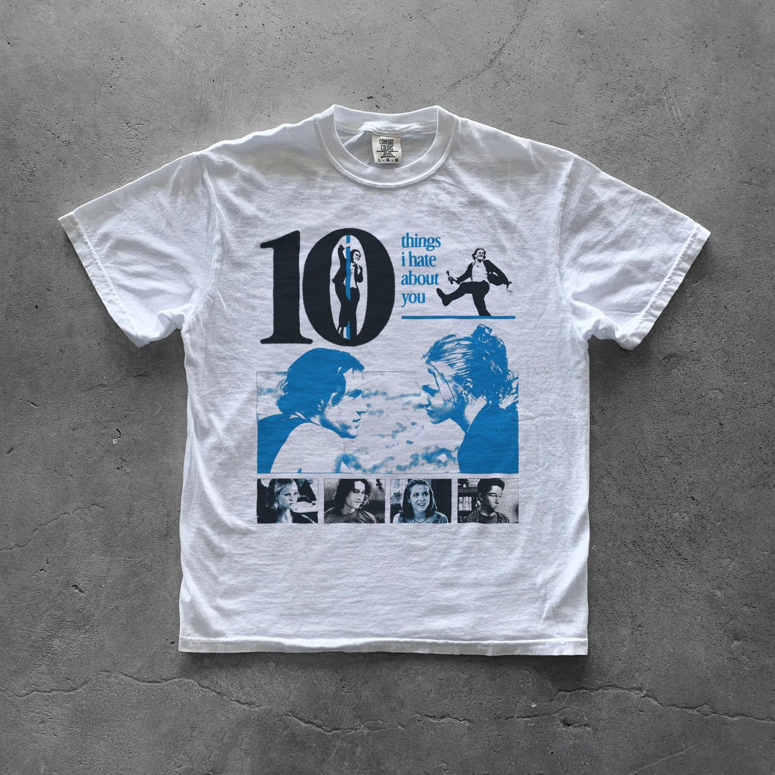 10 Things I Hate About You Shirt, Vintage 90s Rom Com Movie Tee S