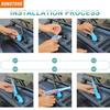 Vente Chaude Décoration Essuie-Glace Avant et Arrière Cache Lame d'Essuie-Glace Bouclier de Fenêtre Garniture pour Jeep Wrangler JL 2018+
