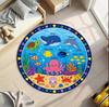 Space Solar System Planet Galaxy Print Circle Rug,living Room,study,entryway Indoor Decor Washable Rug Souvenir