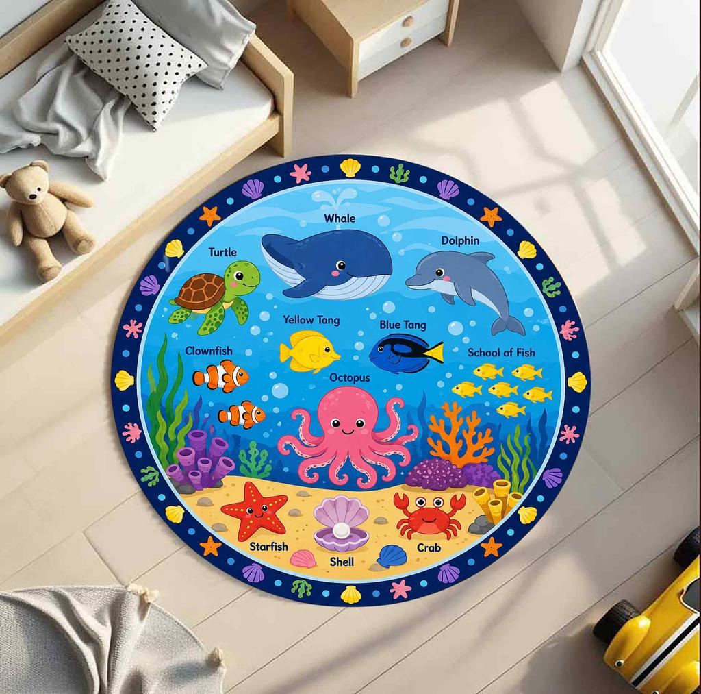 Space Solar System Planet Galaxy Print Circle Rug,living Room,study,entryway Indoor Decor Washable Rug Souvenir