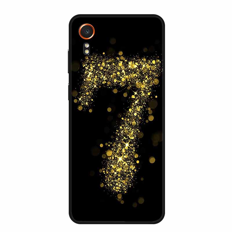 For Samsung Galaxy Xcover 7 Case Fashion Flowers Black Silicone Soft Back Cover For Samsung Galaxy Xcover7 Phone Case Coque Capa