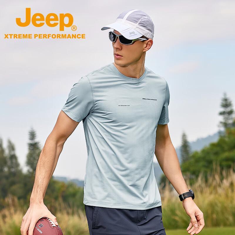 JEEP Men s Quick-Dry Round Neck T-Shirt 3XL
