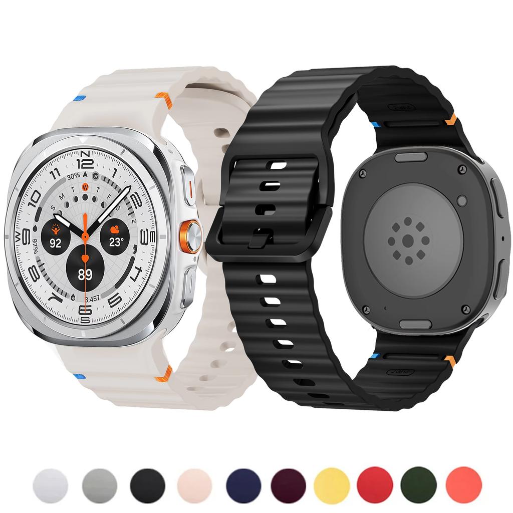 Band for Samsung Galaxy Watch 8 Strap Silicone Bracelet correa Galaxy Watch ultra 47mm 7 6/6 Classic/5 pro/4 44mm 40mm 43mm 46mm