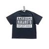 T-shirt Coton Surdimensionné Homme Avec Impression Graphique Satoshi Lavage Vintage Hip Hop Streetwear Manches Courtes