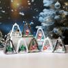 13cm/5.12in Christmas Night Light Plastics Lamp Box Old Man Snowman Sleigh Tree Peripherals Bedroom Desktop Decoration Gift Toys