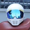 Vintage Full Face Motorcycle Helmet Men Women All Weather DOT Certified ABS Windproof Comfort Liner Motorbike Gear