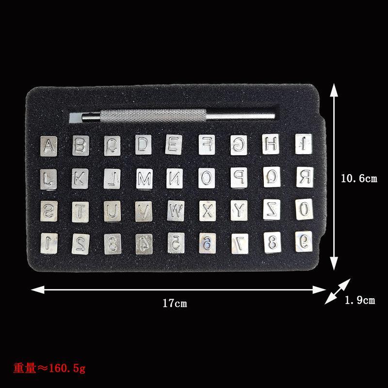 Professional Steel Alphabet Number Punch Stamp Set Sharp DIY Leathercraft Hole Engraving Tool Kit for Handcraft Enthusiasts