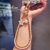 Pearl Cell Phone Chain Flower Pendant Mobile Phone Lanyard Mobile Phone Strap  New Year Gift