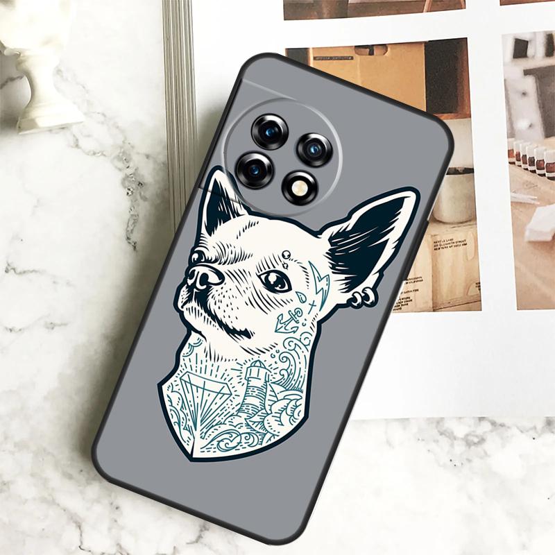 Cartoon Chihuahua Hund Fall Für OnePlus 12 12R 11 9 10 Pro 10R 9R 8T 10T Nord 3 CE 2 Lite 2T N10 N20 N30 CE4 Abdeckung