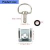 Quick Release Secure Locking 1/4 D Rings Locking Fastener Screws Set Fit for Motorcycle Body Panels No Tool Installation