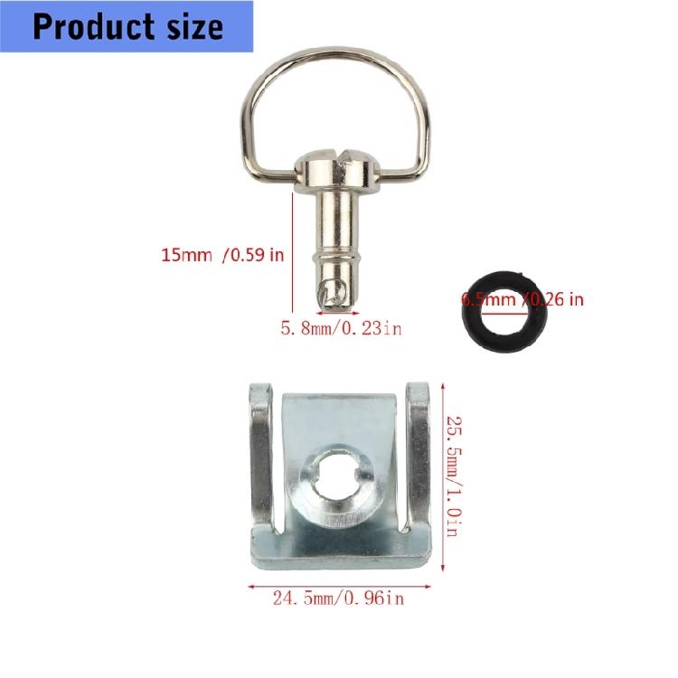 Quick Release Secure Locking 1/4 D Rings Locking Fastener Screws Set Fit for Motorcycle Body Panels No Tool Installation