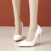 Móda Velikost 35-45 Nadměrná velikost Vysoké podpatky Ovocná barva Superjemný podpatek Lehký střih Lakovaná kůže Jednoduché boty Nadměrná velikost Jednoduché boty 12cm