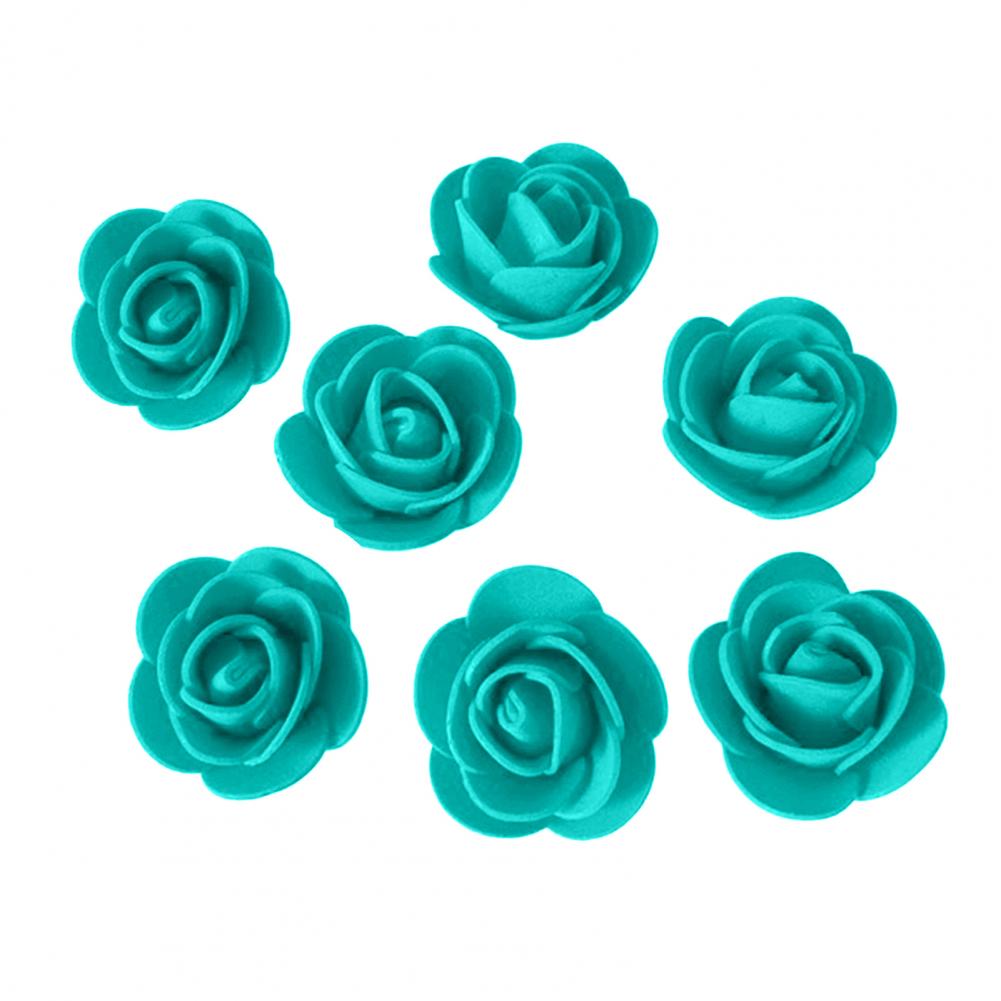 500 Pcs DIY Rose And Bear Flowers Artificial Rose Head Flower Arrangement Mini Artificial Foam Rose Heads Bulk Flower Heads