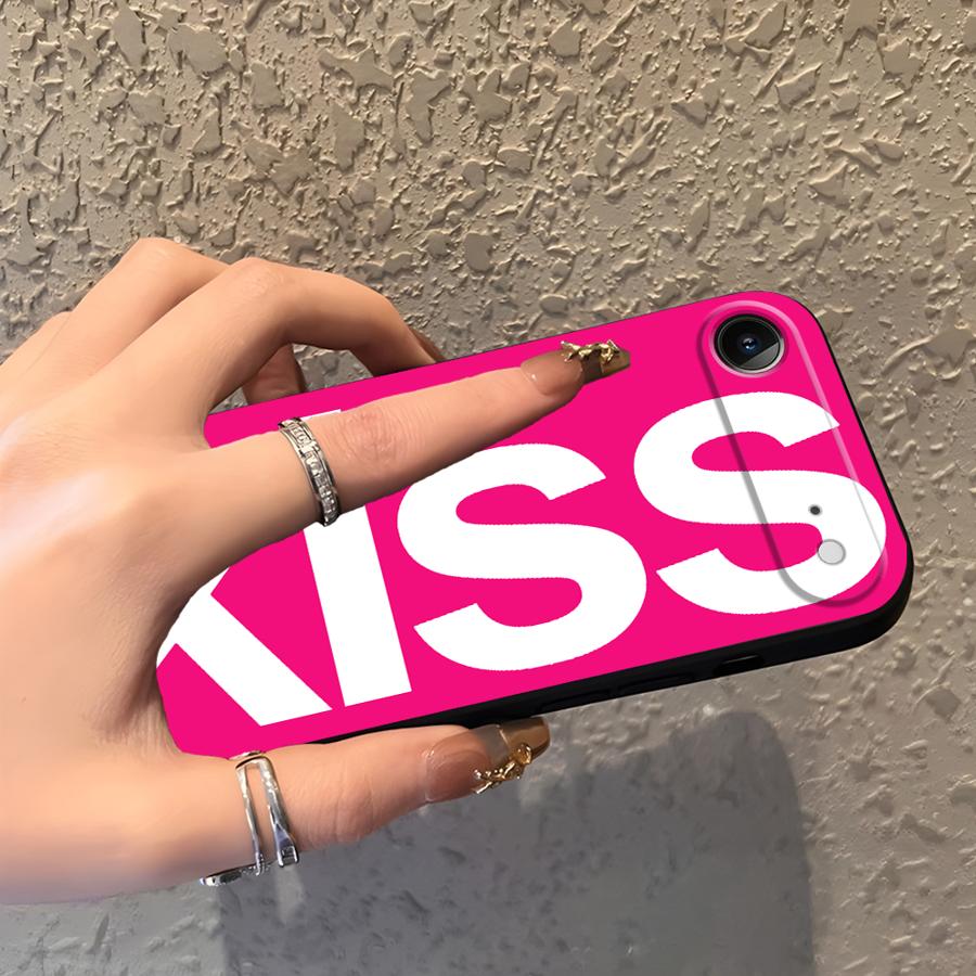 Case for Apple iPhone 17 Pro Max 15 Pro 7 8 Air 16 11 13 12 14 XR XS MAX Funda Phone Cover Letters Kiss
