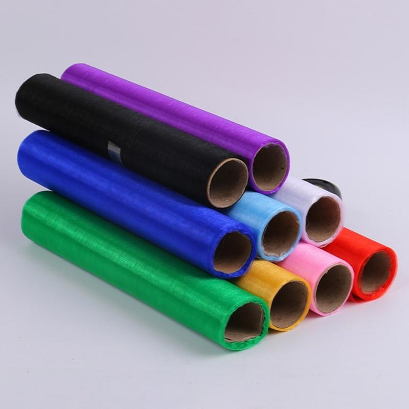 Tulle Roll Floral Wrapping Mesh Flower Bouquet Gift Packaging Supplies Gauze Curtain Roll for Wedding Party Background