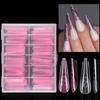 120 Pieces Artificial Nail Tips With No Paper Base Quick Light Cure Design Manicure Accessory For Natural Looking Nail