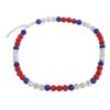 Baseball Necklace Rhinestone Unisex Baseballer Inspired Colorful Beaded Necklace for Baseball