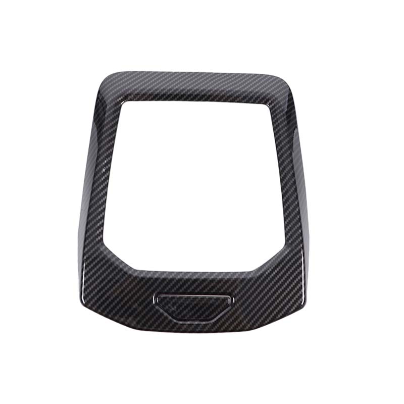 ABS plastic carbon fiber pattern Car Center Control Shift Frame Decorative Stickers Suitable for BMW 5 Series G60 2024+ carbon fiber pattern