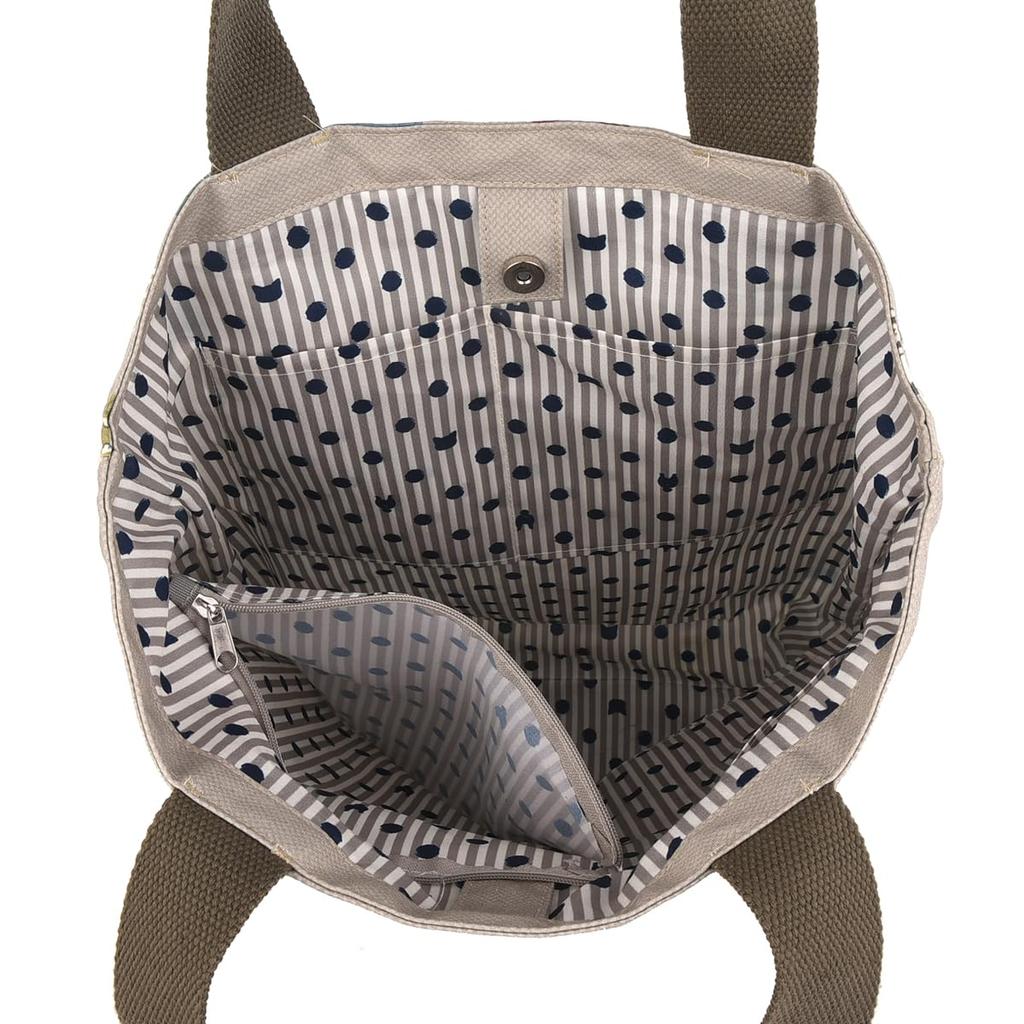 Kusguru Japan Animal Mode Tote Beige Bag, Women's, 258531,