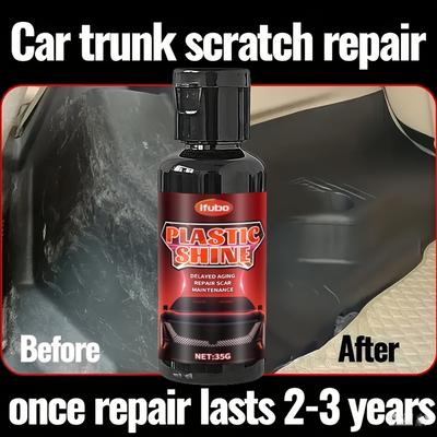 Car Interior Restoration Wax - Scratch Remover & Gloss Restorer, Quick Application No-Rinse Formula, Long-Lasting Shine for Plas