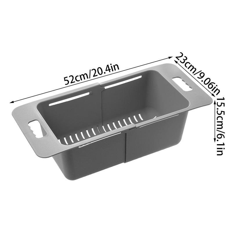 Over The Sink Colander Extendable Food Colander Cool Kitchen Gadgets Portable Over The Sink Strainer For Home Dorm Apartment
