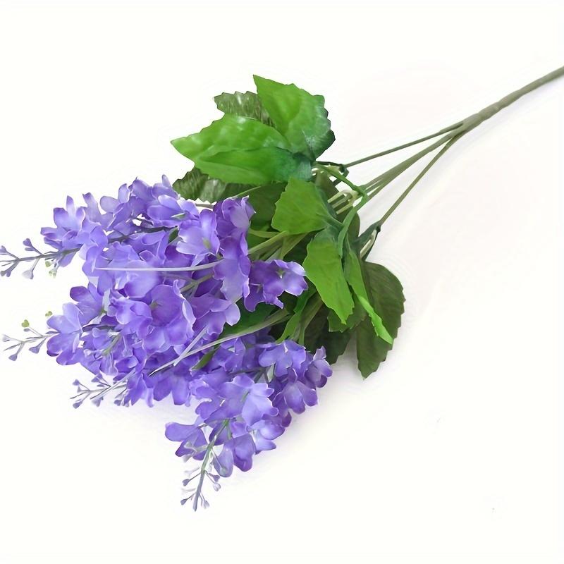 

3 шт./набор Искусственный букет лаванды, Шелковый гиацинт Искусственные цветы для украшения дома, офиса, свадьбы, Фиолетовый 3Pcs