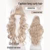Long Curly Gray-Gold Lolita Wig for Women – Natural Look, Face-Slimming, Full Coverage