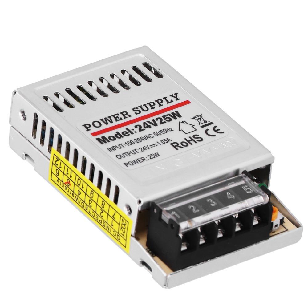 25W DC 24V 1.05A Switching Power Supply Small Size High Efficiency Power Supply Driver Easy Installation Regulated DC