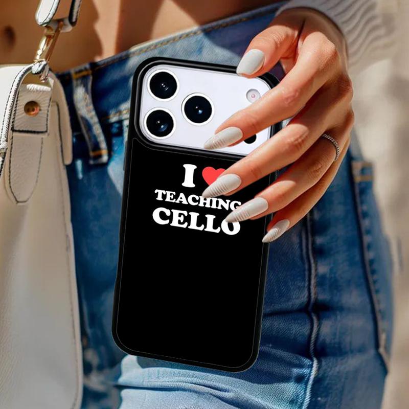 Cello Music Instrument Art Phone Case For iPhone 17 Air 14 15 13 12 Max Cover For Apple 14 15 16 16e 11 Pro Max Plus Coque