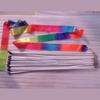 Rhythmic Dance Ribbon 157.5Inch Gymnastics Ribbon Rainbow Band for Twirling Artistic Dancing Gymnastics Kids Talent Show