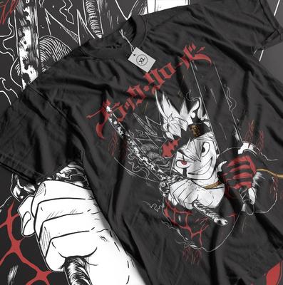 Black Clover T-Shirt Asta Yuno Anime Manga Girl Gifts Black Shirt Unisex T-Shirt