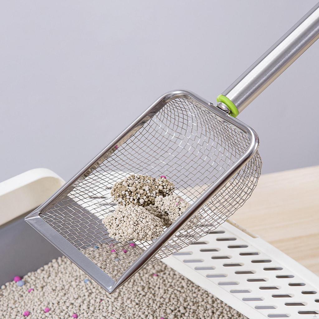 Łopatka do żwirku dla kota do głębokiego przesiewania kuwety nieprzywierająca solidna łopatka siatkowa króliki