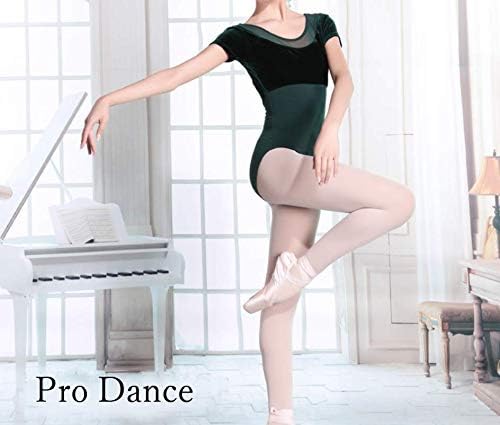 [Pro Dance] ProDance Velor Short Sleeve Leotard Ballet Simple Cute