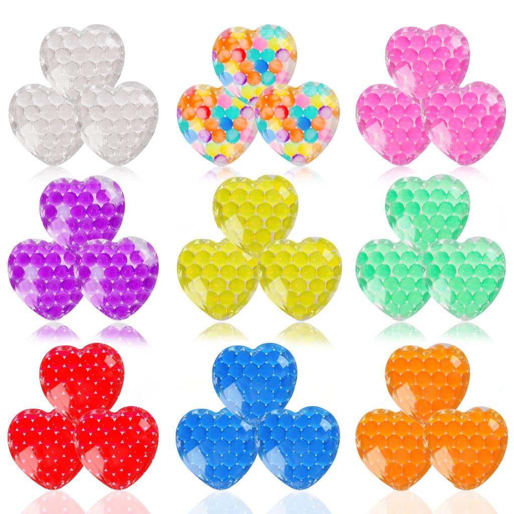 Colorful Valentine'S Day Love Bead Pinch, Tpr Stress Relieving Water Bead Toy, Valentine'S Day Gift Decoration