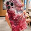 Red Gradient Drop-Proof Transparent Case for iPhone 15/16/17/14 Pro Max