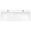 Wash Basin 120 X 46 X 11 Cm Mineral Cast   Marble Cast White