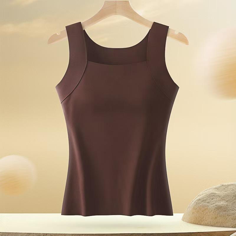 Women's Slim Fit Reversible German Velvet Vest with Chest Pad - Autumn/Winter Base Layer