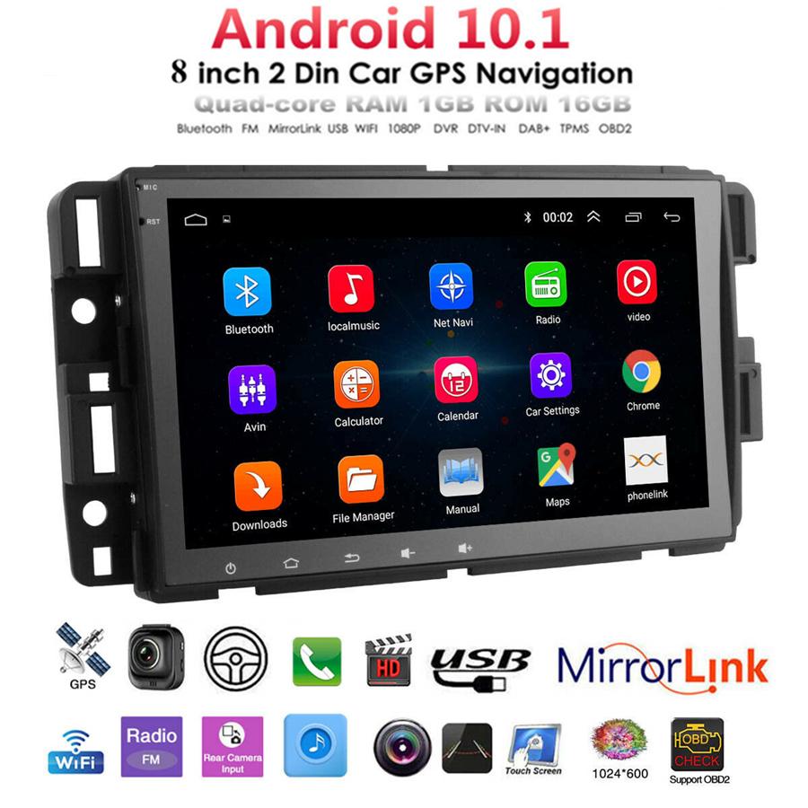 

8 Android 10.1 Stereo Radio GPS Navi DAB For Chevy GMC Yukon Sierra Hummer H2