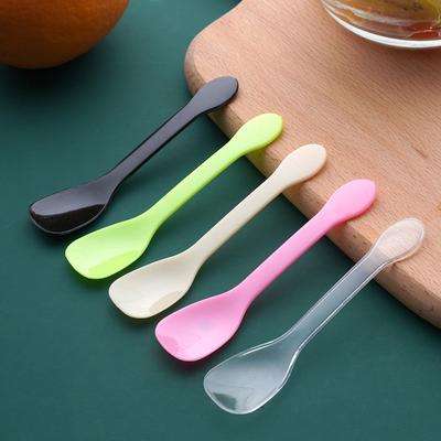 100Pcs/Bag Mini Plastic Spoons Flatware Spoons For Jelly Ice Cream Dessert Appetizer Plastic Spoon For Party Supplies