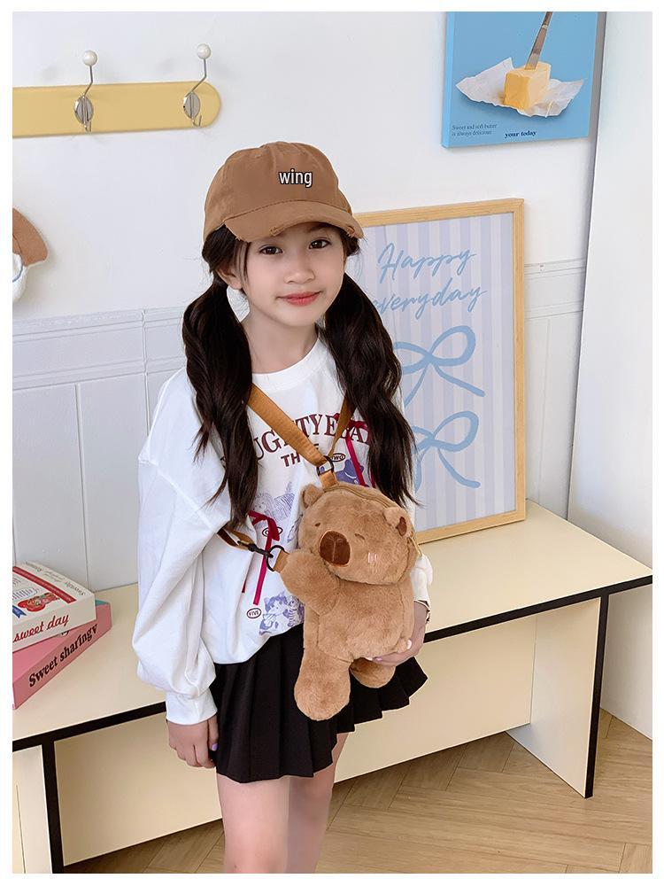 2025 Cute Plush Furry Crossbody Backpack for Little Girls