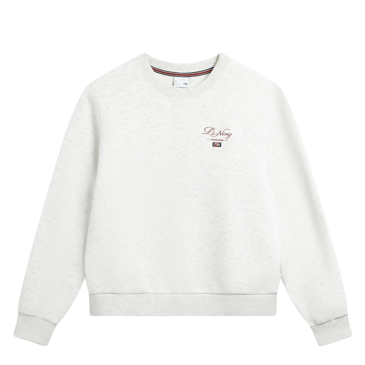 

Li Ning Sports Trend Series Quick-Dry Cool Loose Round Neck Letter Sweatshirt Women sweatshirt AWDW156-6 2XL