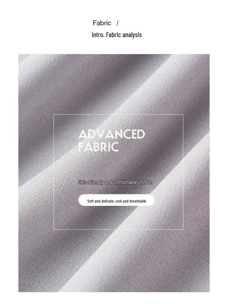 Aiyimaiyi 2023 Lato Szyfonowy Damski Luźny Top z Krótkim Rękawem Zakrywający Brzuch