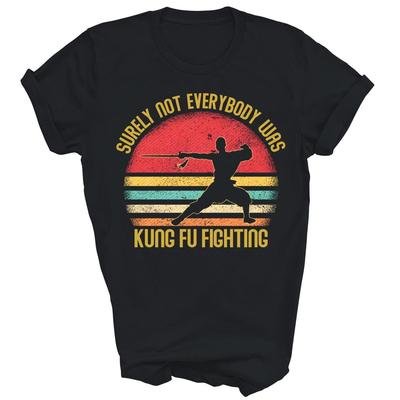 Koszulka Unisex Vintage Na pewno Nie Wszyscy Walczyli Kung Fu Prezent