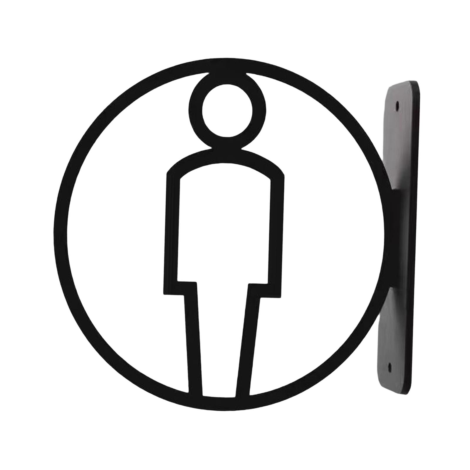 

Toilet Sign Male or Female Acrylic Wall Decal Washroom Sign Signage Board for Restaurants Walls Public Place Hotel Restaurant