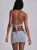 European & American 2026 Stylish Women's Sexy Low-Cut Hollow Out Hip-Revealing Dress