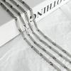 Exclusive Design Titanium Steel Oval Chain Necklace, Versatile, Luxurious, Hip-hop and Street Style Bamboo Leaf Collar Thin Chain